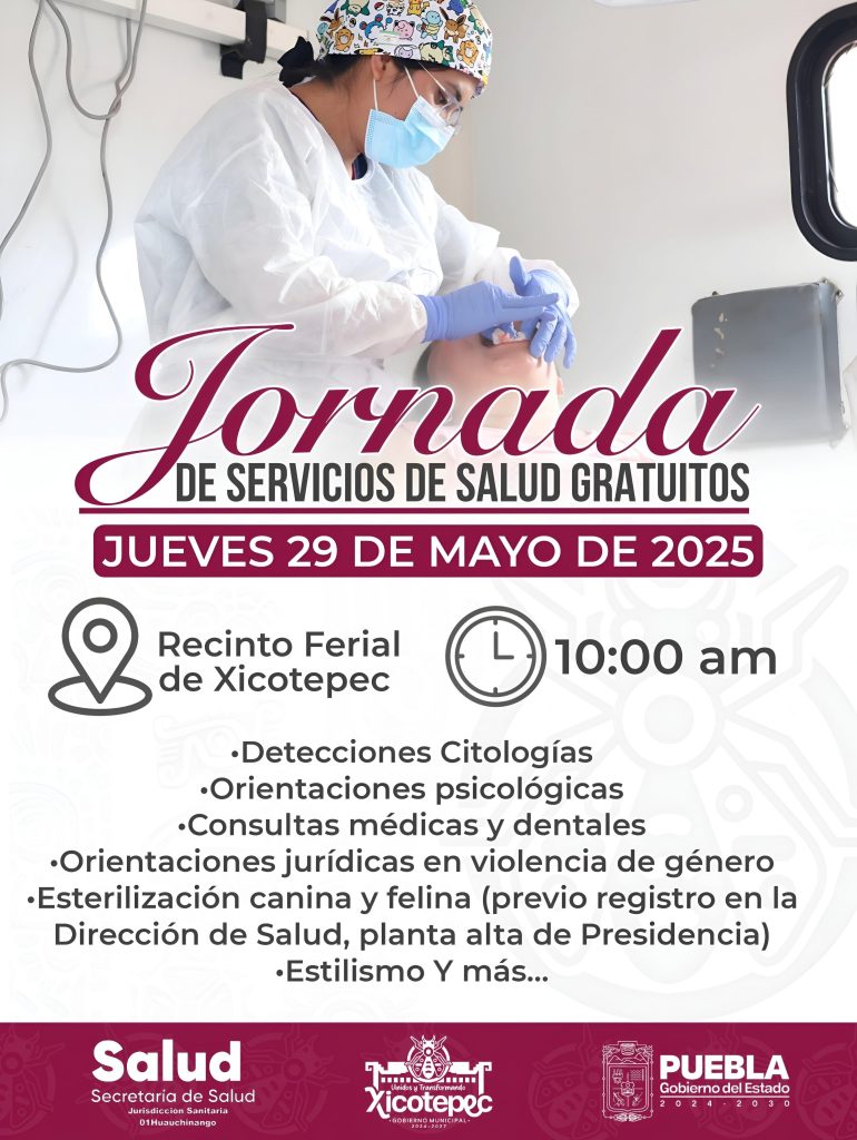 JORNADA DE SALUD CON SERVICIOS GRATUITOS EN XICOTEPEC