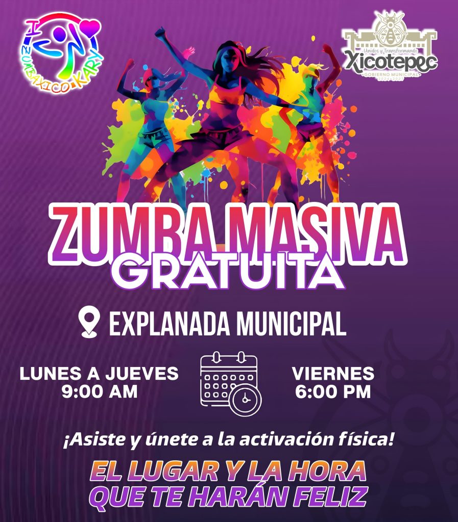 ZUMBA MASIVA GRATUITA EN XICOTEPEC