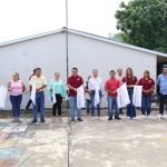 EN TLAXCALANTONGO INICIA TECHADO DE CANCHA DE PRIMARIA VENUSTIANO CARRANZA