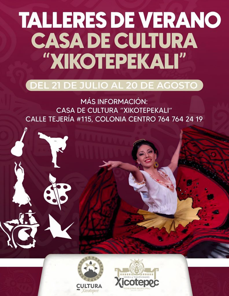INVITA CASA DE CULTURA A TALLERES DE VERANO, HAY MÁS DE 20 ACTIVIDADES ARTÍSTICAS