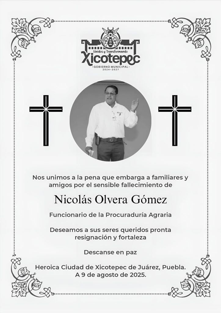 CONDOLENCIA INSTITUCIONAL