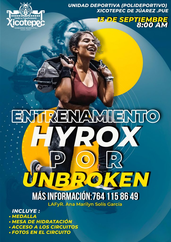 CONVOCAN A SEGUNDO ENTRENAMIENTO HYROX, FUSIÓN DE CROSSFIT Y RUNNING