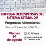 CONVOCA DIF A ENTREGA DE DESPENSAS