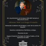 CONDOLENCIA INSTITUCIONAL