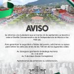 TOMA PRECAUCIONES ANTE DESFILE POR ANIVERSARIO DE LA INDEPENDENCIA