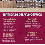 CONSULTA DÍA Y HORARIO DE ENTREGA DE DESAYUNOS FRÍOS EN TU COMUNIDAD