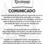 ESFUERZOS COORDINADOS ANTE DERRAME DE HIDROCARBURO EN LA CEIBA