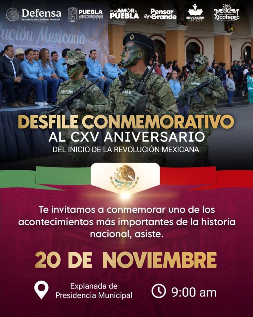 TOMA PRECAUCIONES POR DESFILE DEL 20 DE NOVIEMBRE