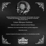 CONDOLENCIA INSTITUCIONAL