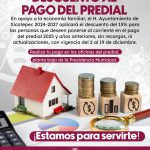 PONTE AL CORRIENTE CON EL PREDIAL Y OBTÉN DESCUENTO DEL 15%